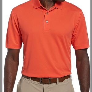 PGA Tour Airflux Polo in Tangerine